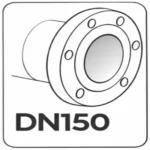 DN150(معادل۶اینچ)